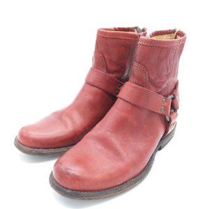 Frye Red Combat & Moto Boots